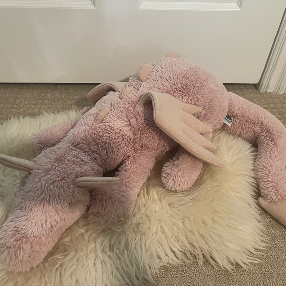 Jellycat retired pink Plush Dragon Toy Huge - Picture 1 of 7